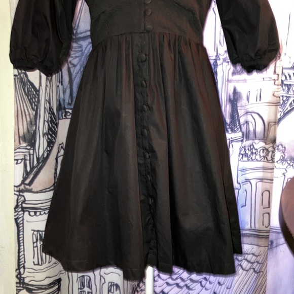 Maeve Anthropologie Puffed-Sleeved Sweetheart Mini Dress - Picture 7 of 15